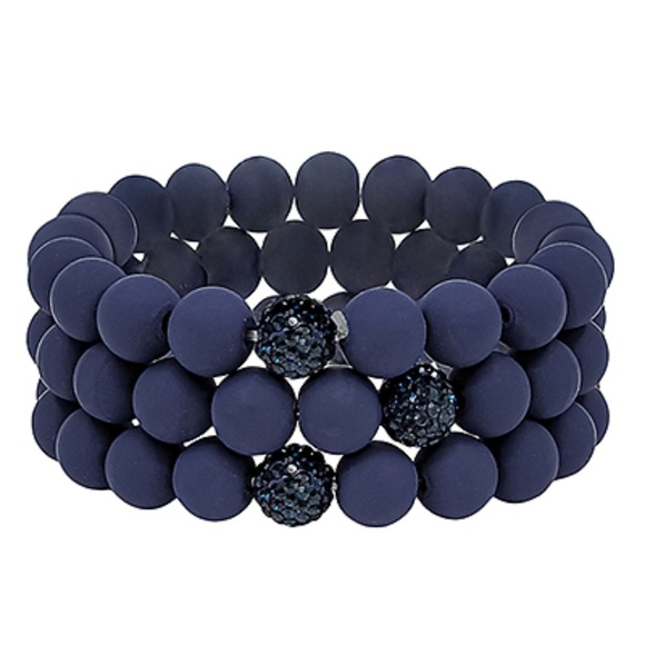 Clay Ball & Pave Crystal Bracelet - Picture 1 of 2